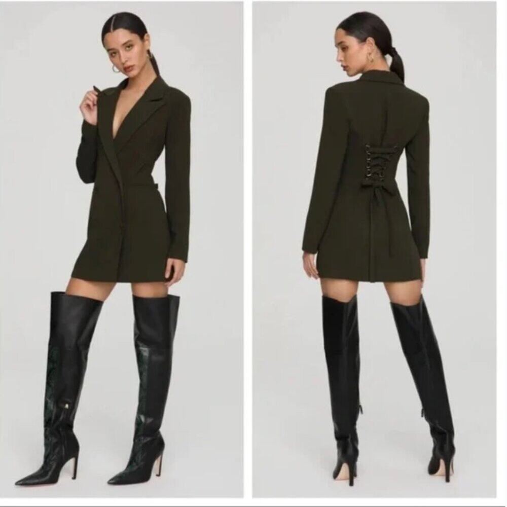 Good American NWT Hunter Corset Blazer Dress Size 3 (L)